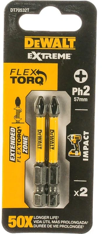 Набор бит DeWalt DT70532T-QZ (2пред.) для шуруповертов/дрелей — миниатюра 4