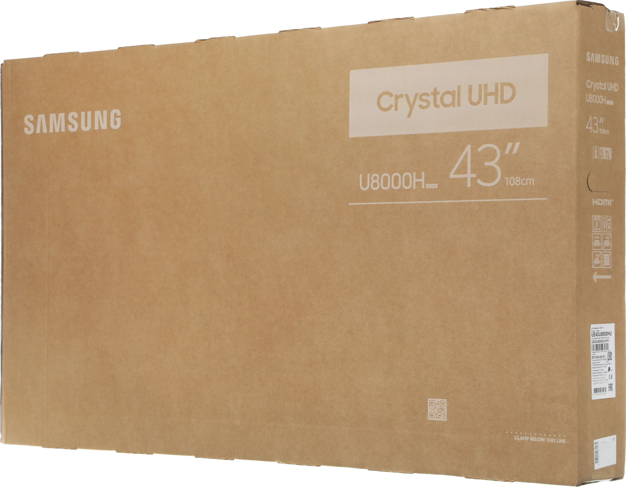 Телевизор LED Samsung 43" UE43U8000HUXPY черный/серый 4K Ultra HD 60Hz DVB-T2 DVB-C DVB-S2 USB WiFi Smart TV — миниатюра 9