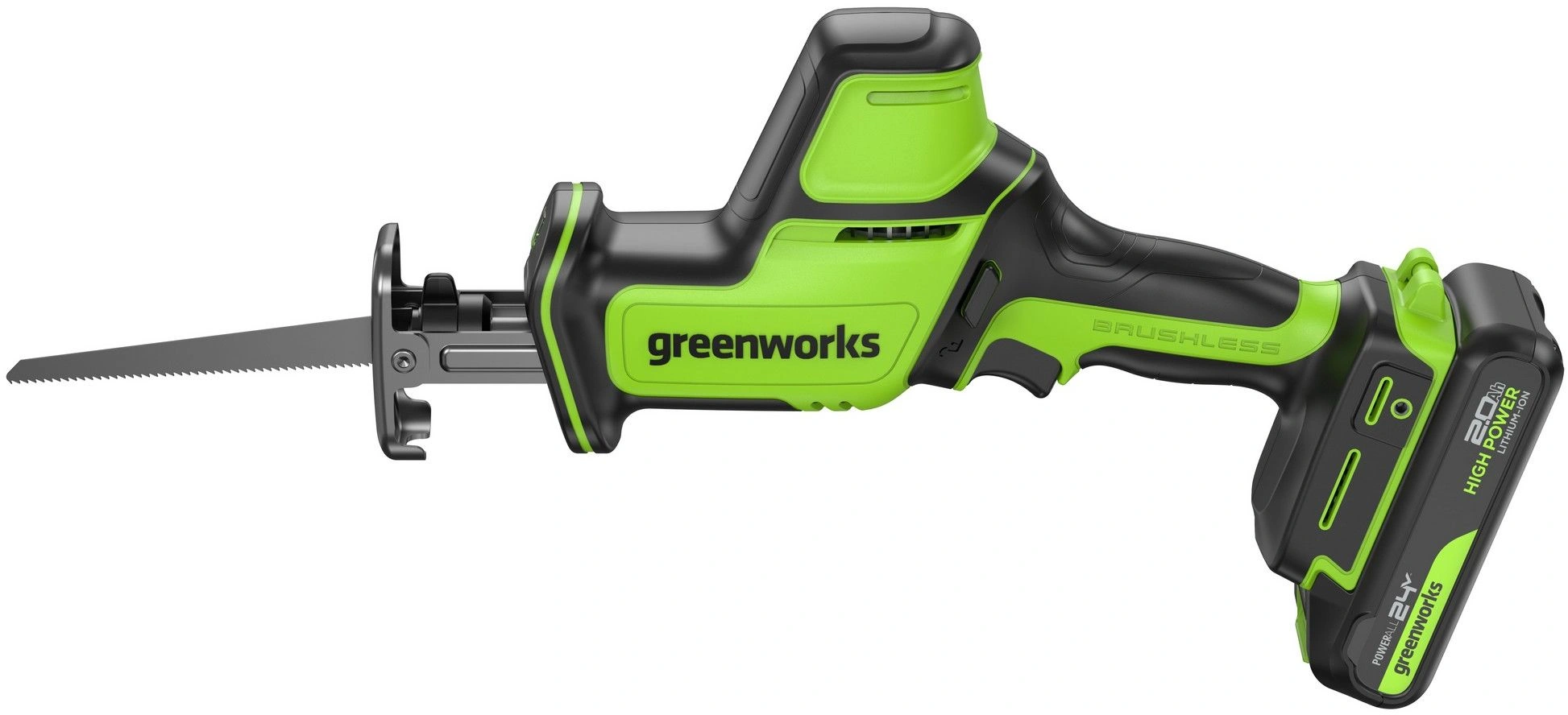 Сабельная пила Greenworks GPT-CRS-25 аккум. (1200507CUA) — миниатюра 2