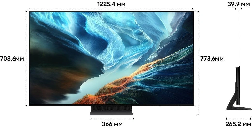 Телевизор OLED Samsung 55" QE55S90HAUXPY Series 9 черный графит 4K Ultra HD 120Hz DVB-T2 DVB-C DVB-S2 USB WiFi Smart TV — миниатюра 9