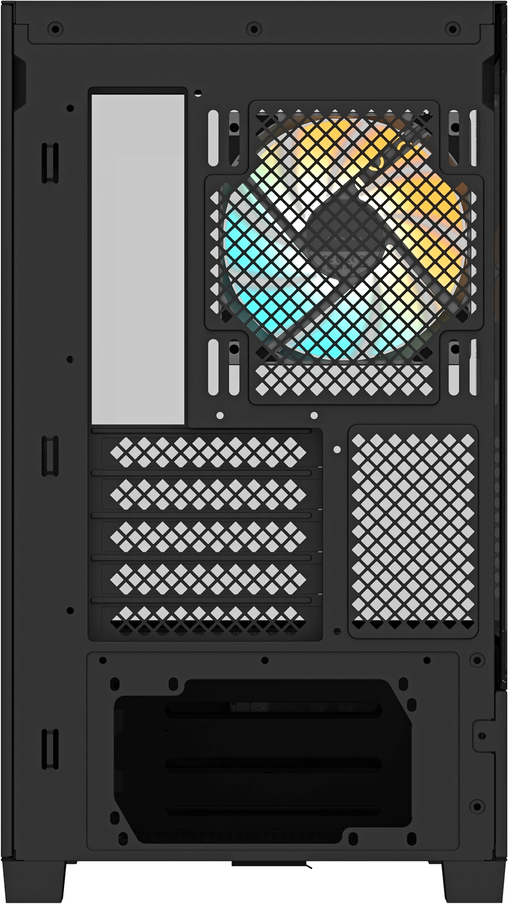 Корпус Gigabyte GB-C201P черный без БП mATX 6x120mm 3x140mm 2xUSB3.0 audio bott PSU — миниатюра 5