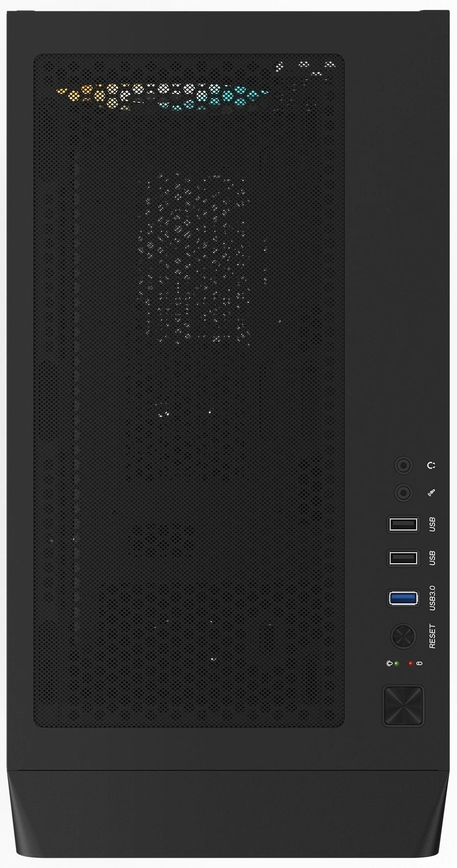 Корпус Gigabyte GB-C103G черный без БП ATX 7x120mm 5x140mm 2xUSB2.0 1xUSB3.0 audio bott PSU — миниатюра 7