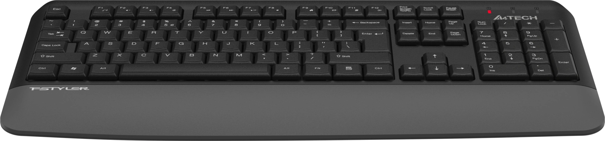 Клавиатура A4Tech FGK20 серый USB беспроводная Multimedia (подставка для запястий) — миниатюра 7