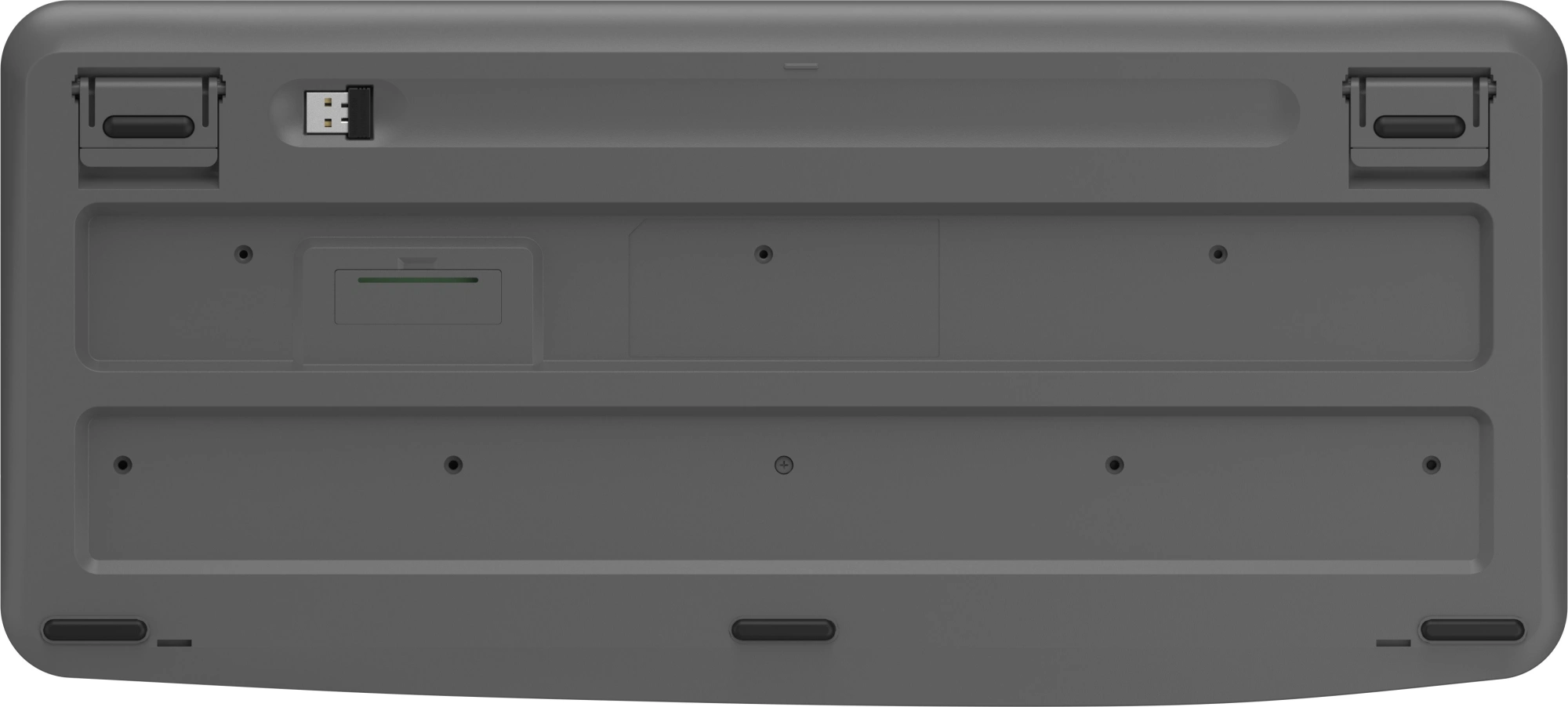 Клавиатура A4Tech FGK20 серый USB беспроводная Multimedia (подставка для запястий) — миниатюра 11