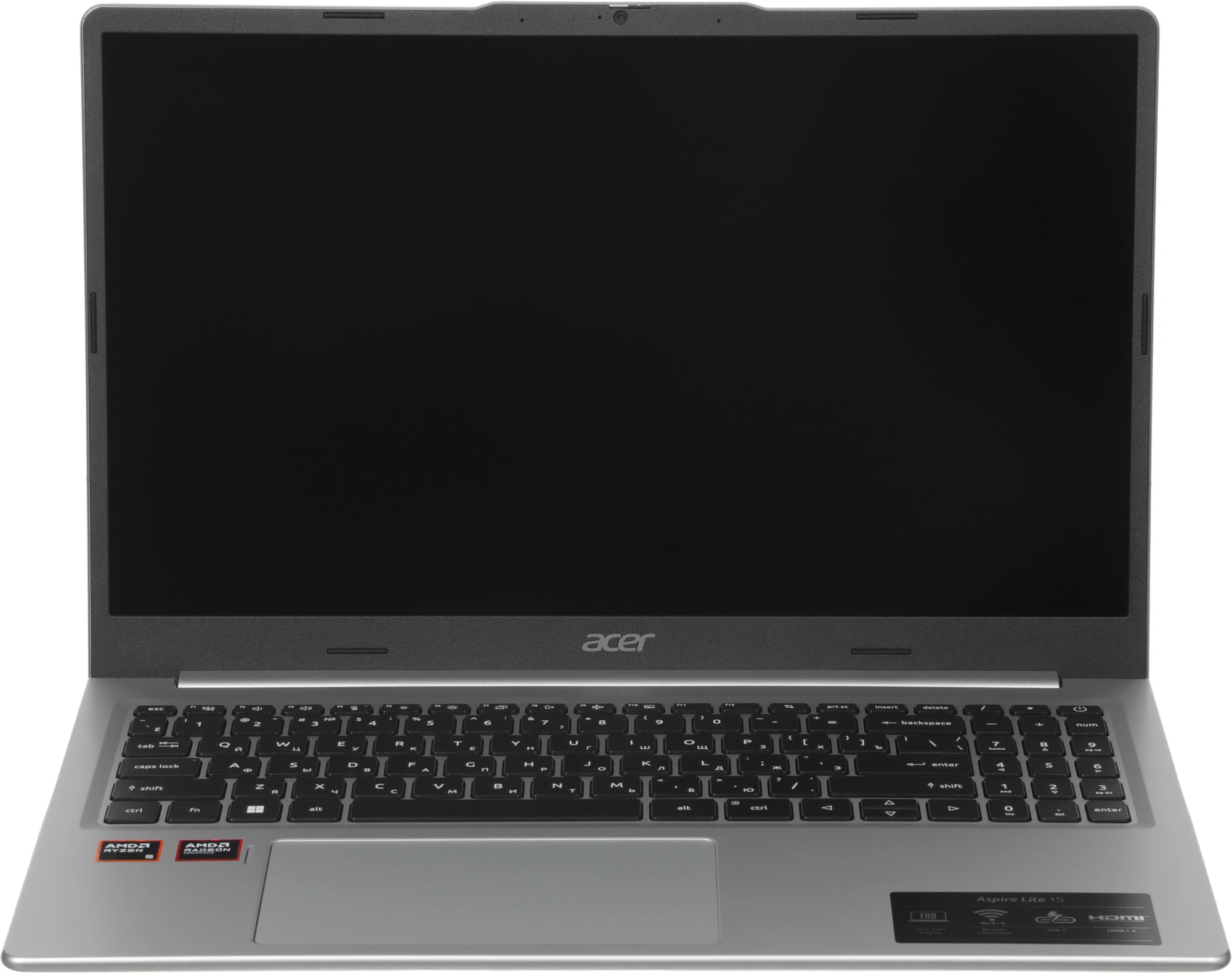Ноутбук Acer Aspire Lite AL15-21P-R0R4 Ryzen 5 40 8Gb SSD512Gb AMD Radeon 610M 15.6" IPS FHD (1920x1080) без ОС silver WiFi BT Cam 4574mAh (NX.DTQCD.003) — миниатюра 5