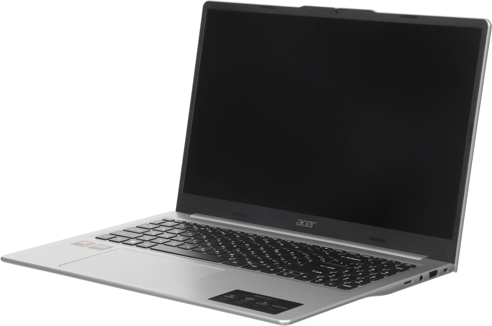 Ноутбук Acer Aspire Lite AL15-21P-R0R4 Ryzen 5 40 8Gb SSD512Gb AMD Radeon 610M 15.6" IPS FHD (1920x1080) без ОС silver WiFi BT Cam 4574mAh (NX.DTQCD.003) — миниатюра 6