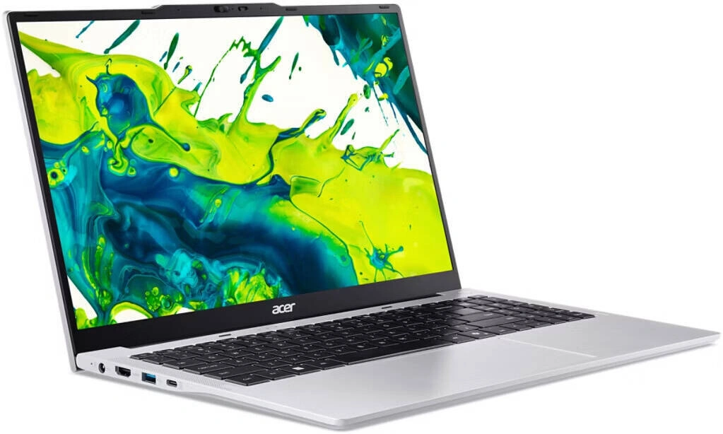 Ноутбук Acer Aspire Lite AL15-53P-722Q Core i7 1355U 16Gb SSD512Gb Intel Iris Xe graphics 15.6" IPS FHD (1920x1080) без ОС silver WiFi BT Cam 5100mAh (NX.DGCCD.002) — миниатюра 3