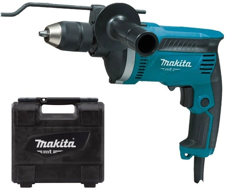 Дрель ударная Makita M8101KB 710Вт патрон:быстрозажимной реверс (кейс в комплекте) — миниатюра 2