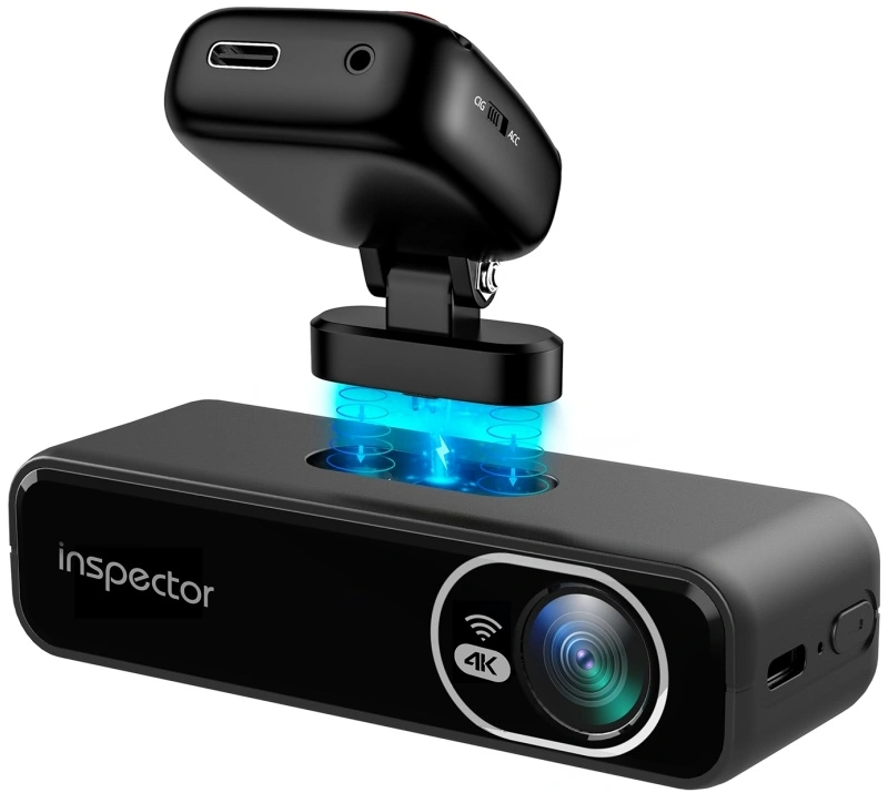 Видеорегистратор Inspector UHD-350 черный 2160x3840 2160p 155гр. Allwinner V536 — фото 1