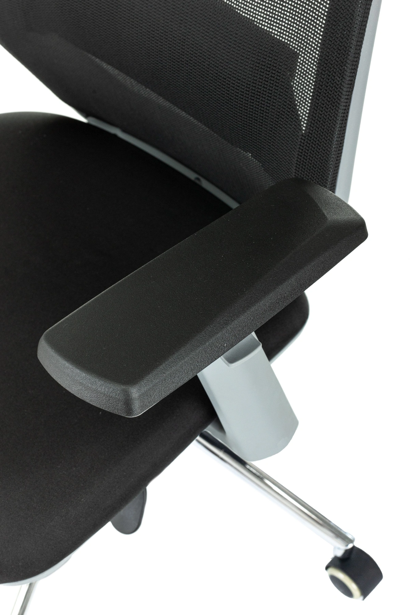 Кресло эргономичное Бюрократ MC-G612N-H черный Elastic-102 Neo Black сетка/ткань с подголов. крестов. металл хром — миниатюра 6