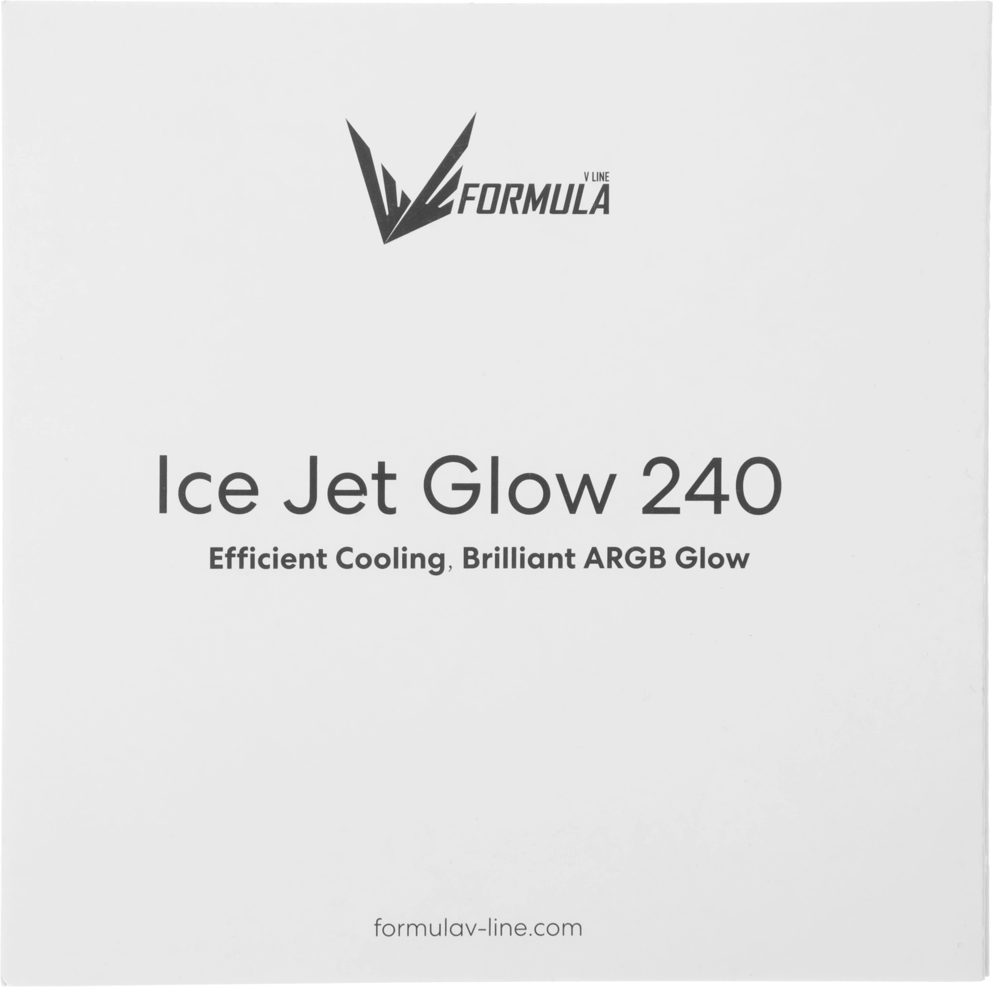 Система водяного охлаждения Formula Ice Jet Glow 240 ARGB Soc-AM5/AM4/1200/2066/1700/1851 черный 4-pin 1-27.2dB Al+Cu 310W Ret (ICE JET GLOW 240 BK) — миниатюра 8
