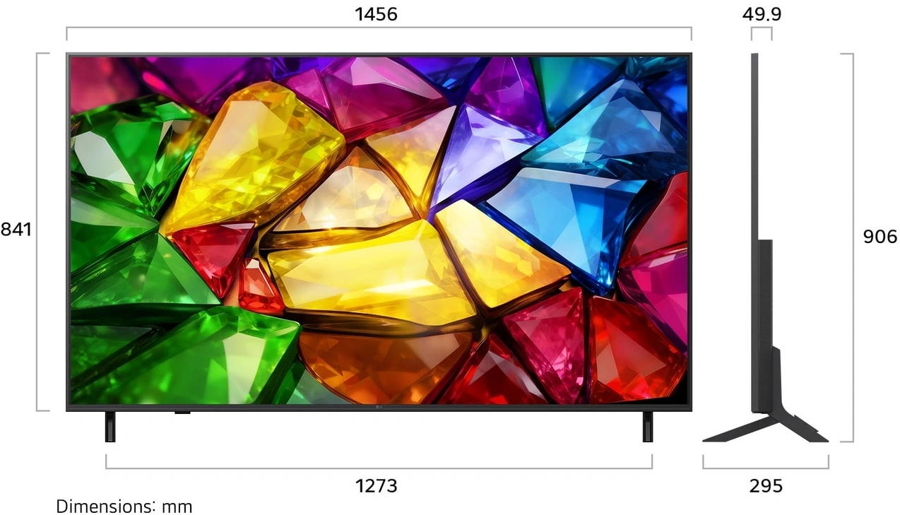 Телевизор LED LG 65" 65MRGB86B6A.ARUG черный 4K Ultra HD 120Hz DVB-T2 DVB-C DVB-S2 USB WiFi Smart TV — миниатюра 2