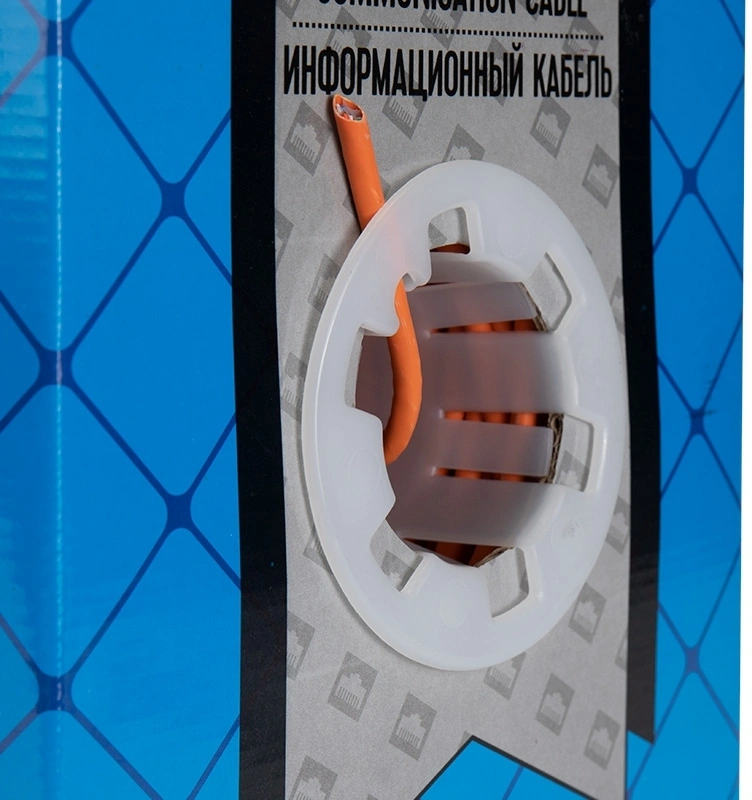 Кабель информационный Rexant 01-0050 кат.6 UTP 4 пары нг(А)-HF внутренний 305м оранжевый — миниатюра 3