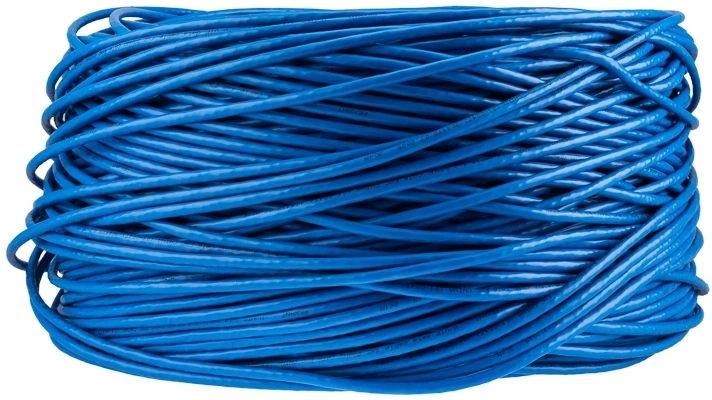 Кабель информационный Rexant 01-0047 кат.6 UTP 4 пары PVC внутренний 305м синий — миниатюра 6