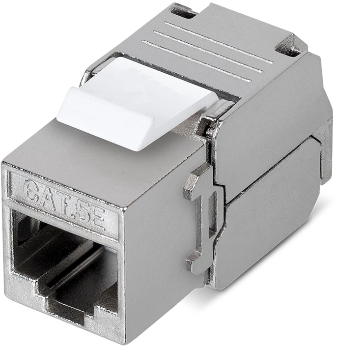 Модуль Rexant 02-0071 Keystone RJ45 1 кат.5E FTP серый — фото 1