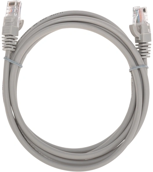 Патч-корд Rexant 02-0100-2 U/UTP RJ-45 вил.-вилка RJ-45 кат.5E 2м серый LSZH — миниатюра 3