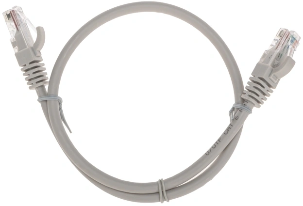 Патч-корд Rexant 02-0290-05 U/UTP RJ-45 вил.-вилка RJ-45 кат.6 0.5м серый LSZH — миниатюра 2