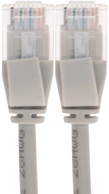 Патч-корд Rexant 02-0380-3 U/UTP RJ-45 вил.-вилка RJ-45 кат.6A 3м серый LSZH — миниатюра 2