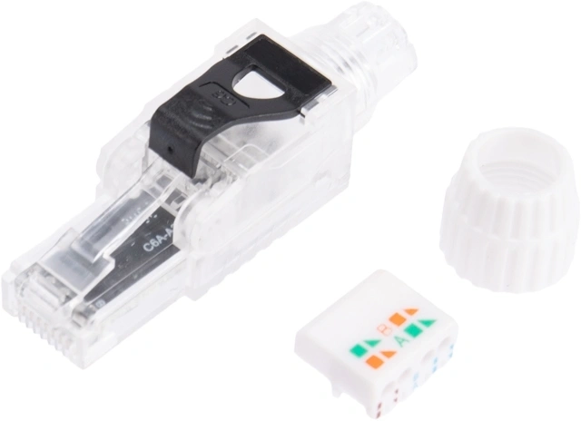 Коннектор Rexant (02-0281) кат.6 RJ45 прозрачный — миниатюра 3
