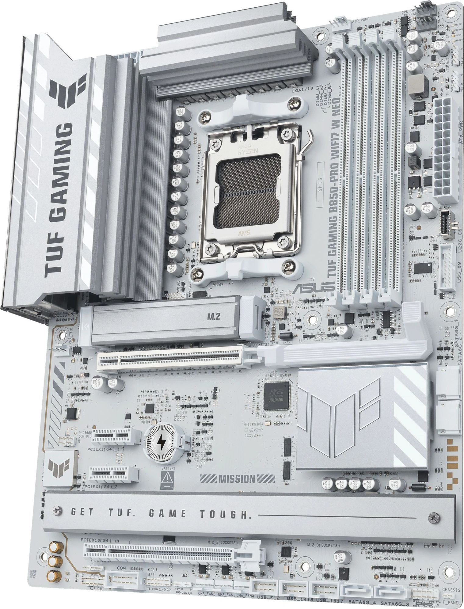 Материнская плата Asus TUF GAMING B850-PRO WIFI7 W NEO Socket AM5 AMD B850 4xDDR5 ATX AC`97 8ch(7.1) 2.5Gg RAID+HDMI+DP — миниатюра 2
