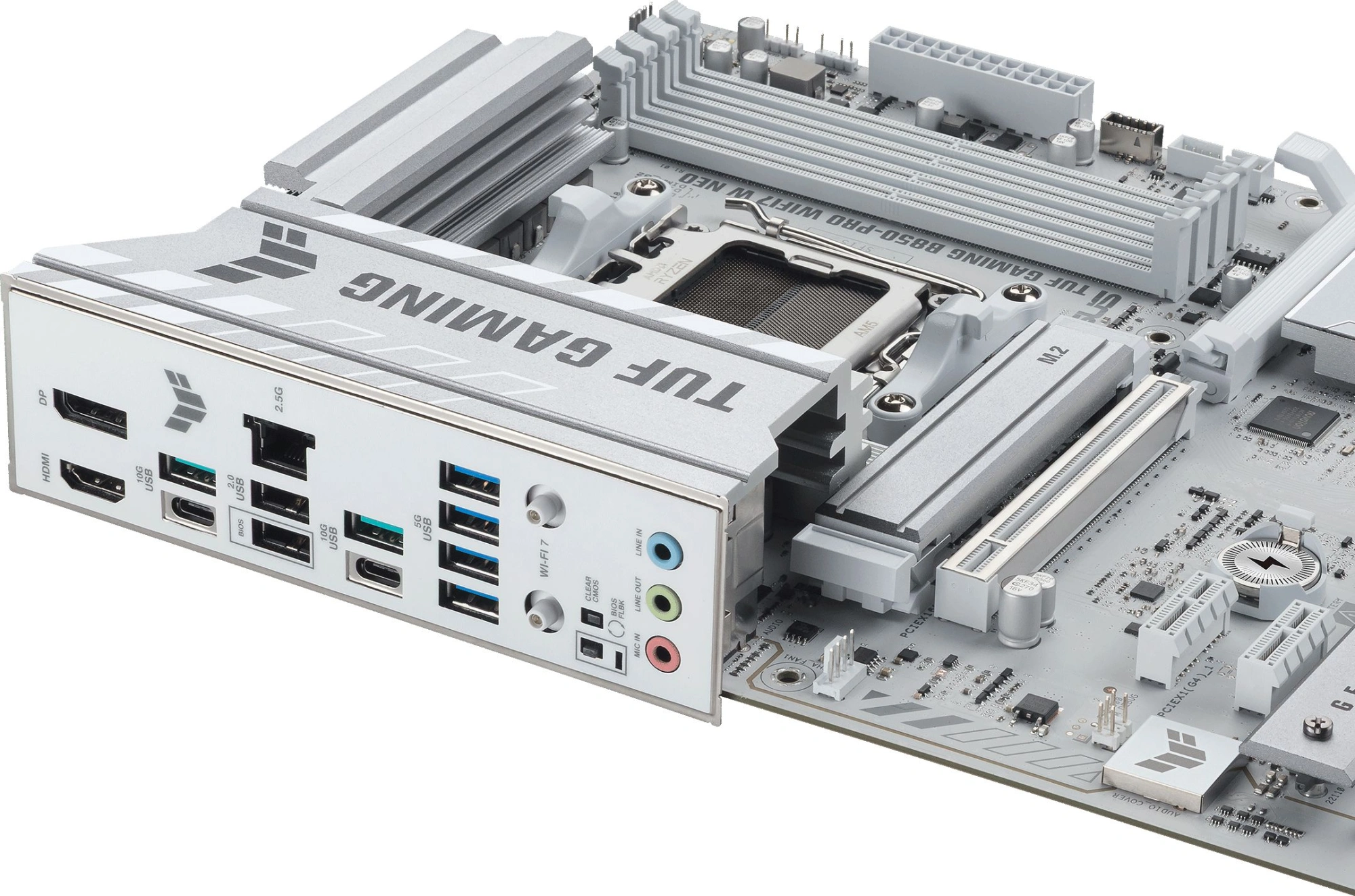 Материнская плата Asus TUF GAMING B850-PRO WIFI7 W NEO Socket AM5 AMD B850 4xDDR5 ATX AC`97 8ch(7.1) 2.5Gg RAID+HDMI+DP — миниатюра 5
