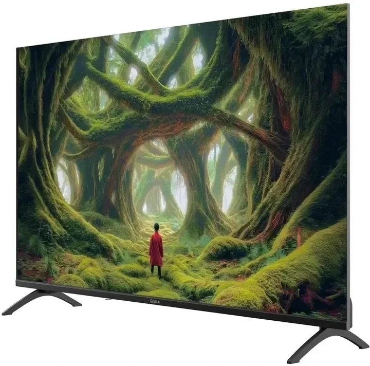 Телевизор LED Sber 43" SDX-43U5500DBA Салют ТВ Frameless черный 4K Ultra HD 60Hz DVB-T DVB-T2 DVB-C DVB-S DVB-S2 USB WiFi Smart TV (RUS) — миниатюра 2