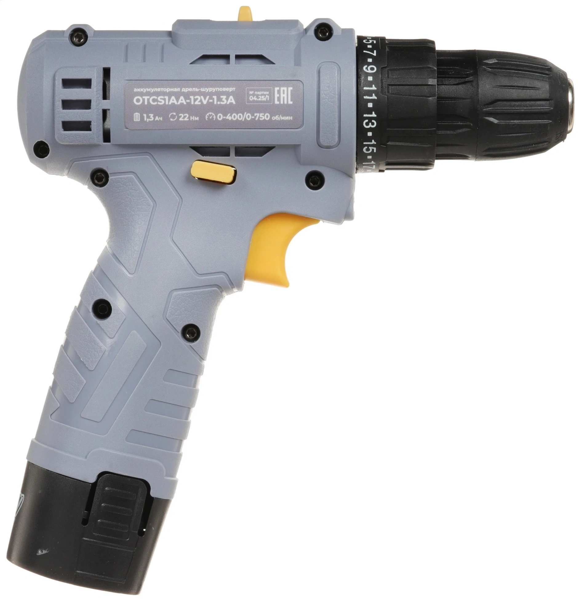 Дрель-шуруповерт Ovk Tools OTCS1AA-12V-1.3A аккум. патрон:быстрозажимной — миниатюра 2