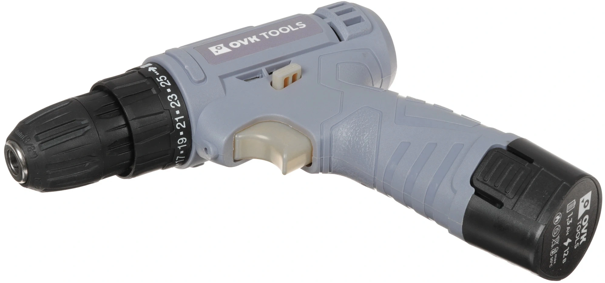 Дрель-шуруповерт Ovk Tools OTCS1AA-12V-1.3A аккум. патрон:быстрозажимной — миниатюра 7