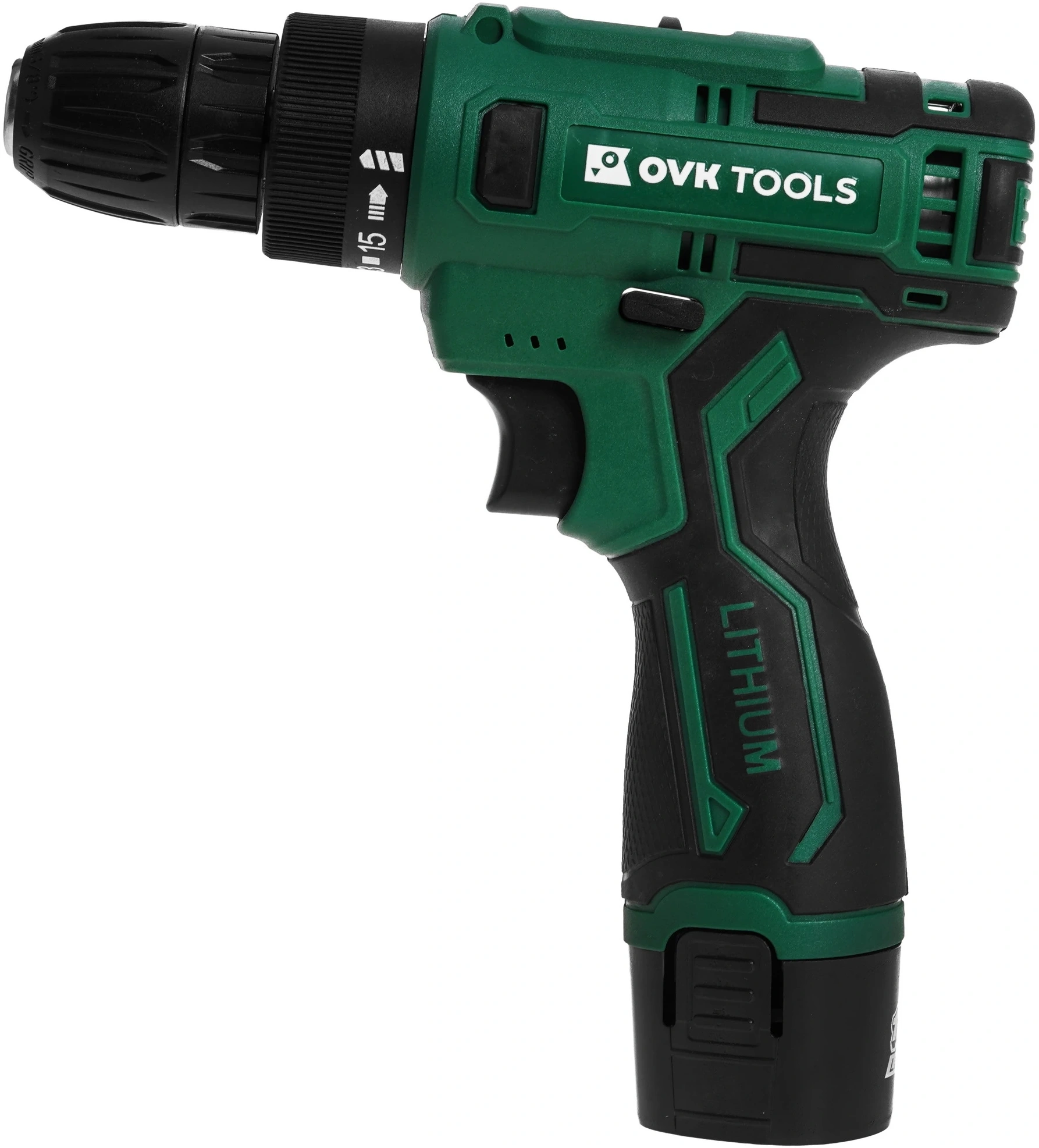 Дрель-шуруповерт Ovk Tools OTCS3AA-12V-1.5A 12Вт аккум. патрон:быстрозажимной (кейс в комплекте) — миниатюра 2