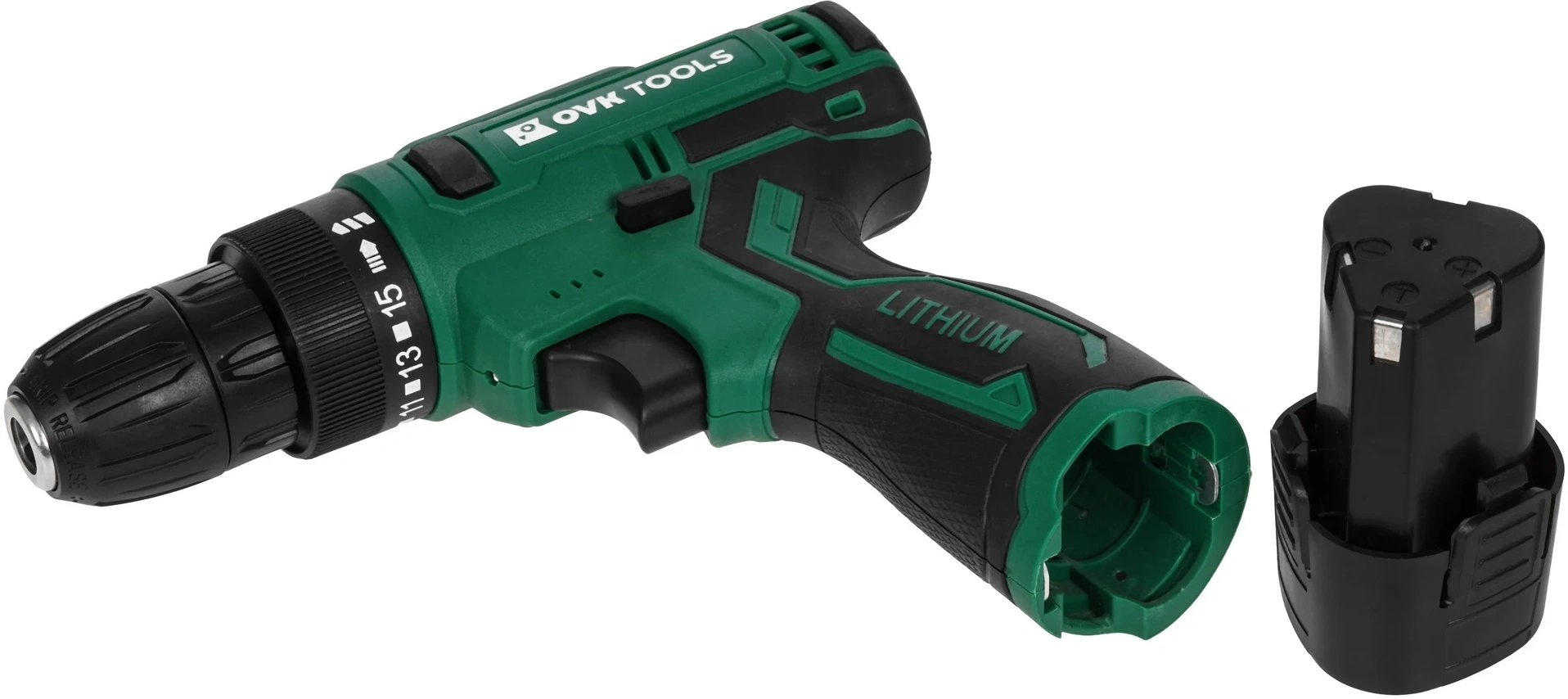 Дрель-шуруповерт Ovk Tools OTCS3AA-12V-1.5A 12Вт аккум. патрон:быстрозажимной (кейс в комплекте) — миниатюра 6