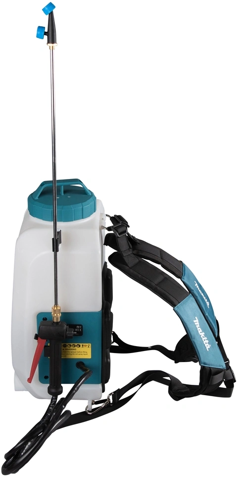 Опрыскиватель Makita DUS158Z аккум. ранц. 15л белый/бирюзовый — миниатюра 2