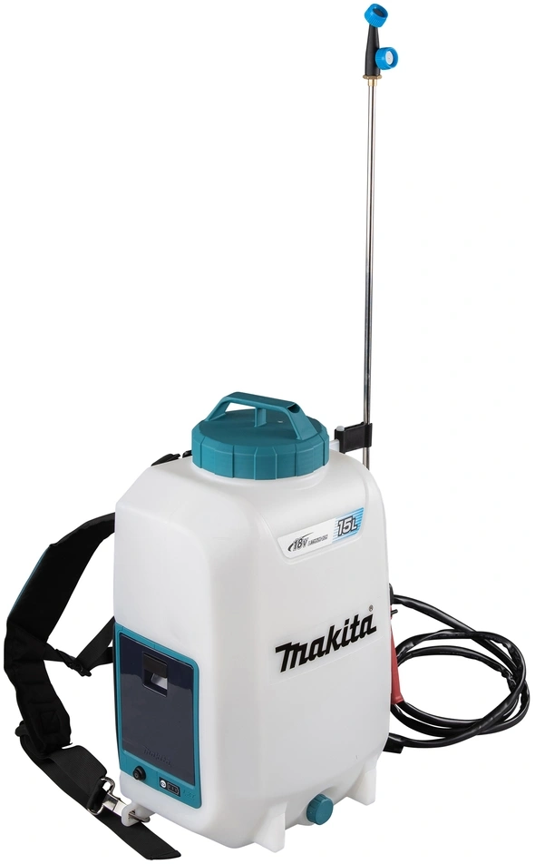 Опрыскиватель Makita DUS158Z аккум. ранц. 15л белый/бирюзовый — миниатюра 7