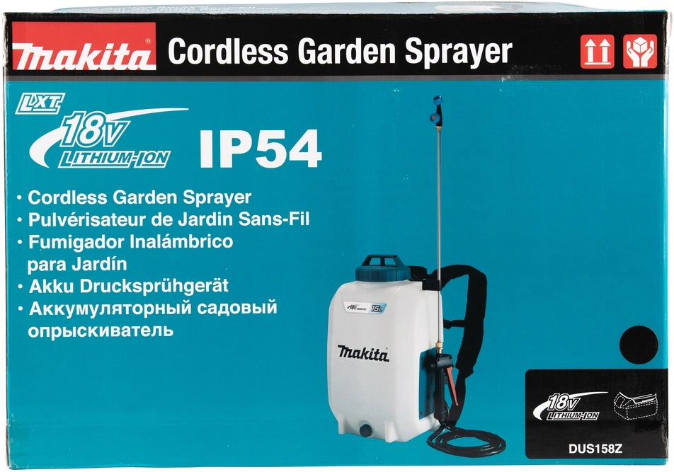 Опрыскиватель Makita DUS158Z аккум. ранц. 15л белый/бирюзовый — миниатюра 23