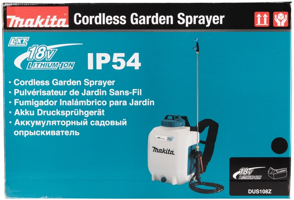 Опрыскиватель Makita DUS108Z аккум. ранц. 10л белый/бирюзовый — миниатюра 19
