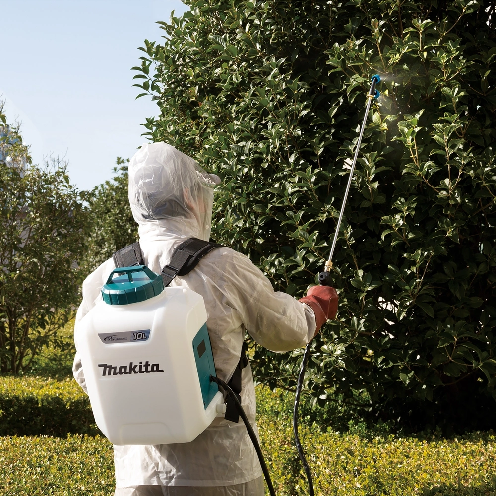 Опрыскиватель Makita DUS108Z аккум. ранц. 10л белый/бирюзовый — миниатюра 18