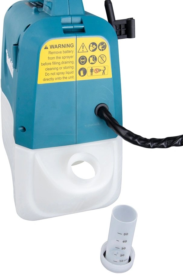 Опрыскиватель Makita DUS054Z аккум. наплеч. 5л бирюзовый/белый — миниатюра 5