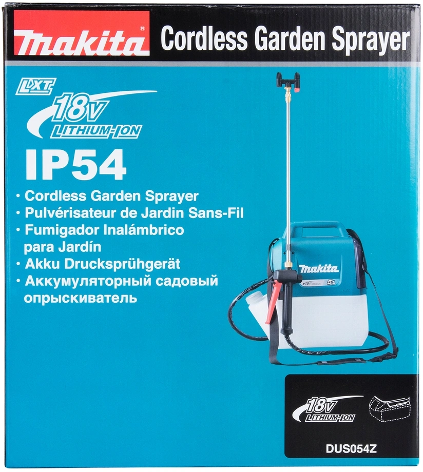 Опрыскиватель Makita DUS054Z аккум. наплеч. 5л бирюзовый/белый — миниатюра 9