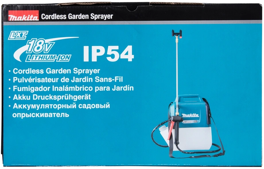 Опрыскиватель Makita DUS054Z аккум. наплеч. 5л бирюзовый/белый — миниатюра 11