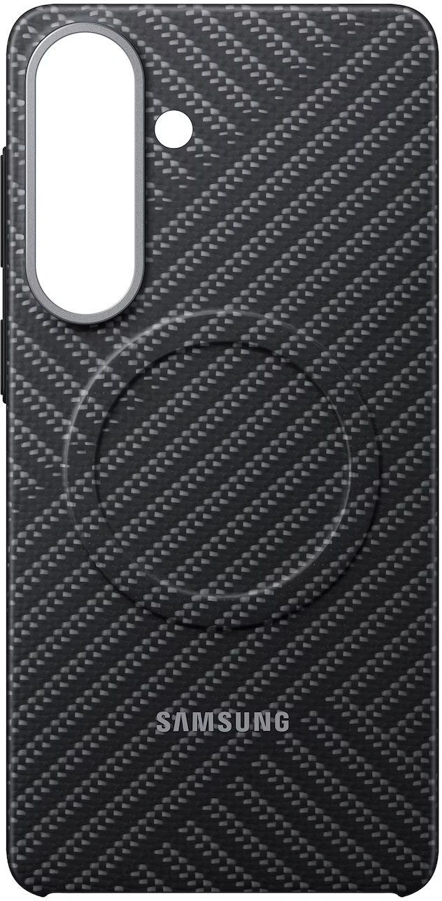 Чехол (клип-кейс) Samsung для Samsung Galaxy S26+ Carbon Magnet Case with MagSafe серый (EF-KS947SSEGRU) — миниатюра 4