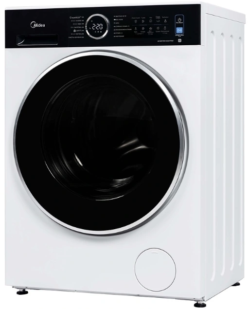 Стиральная машина Midea MF205D80WB/W-RU класс: A загр.фронтальная макс.:8кг (с сушкой) белый инвертор — миниатюра 6