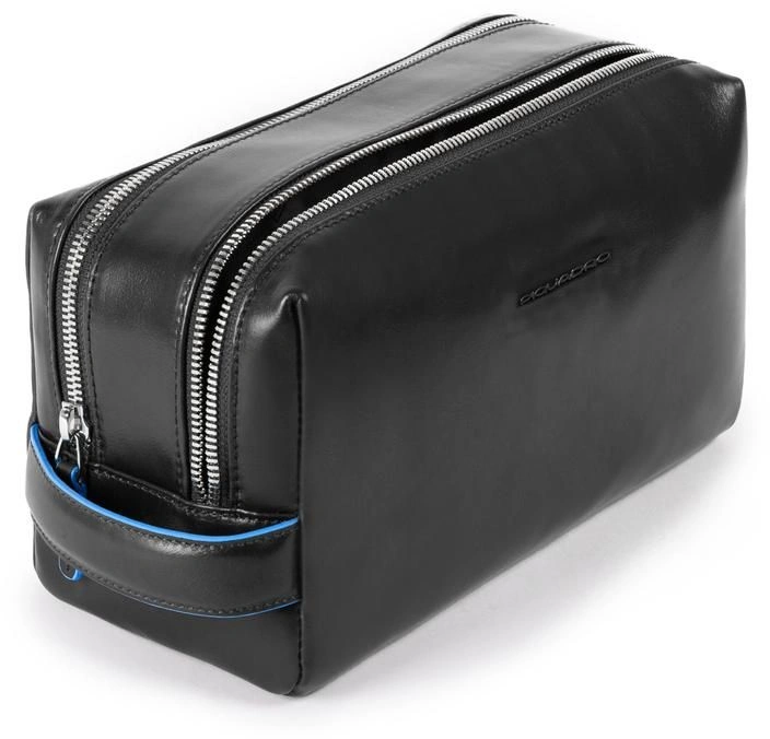 Косметичка Piquadro Blue Square BY5011B2/N черный натур.кожа — миниатюра 2