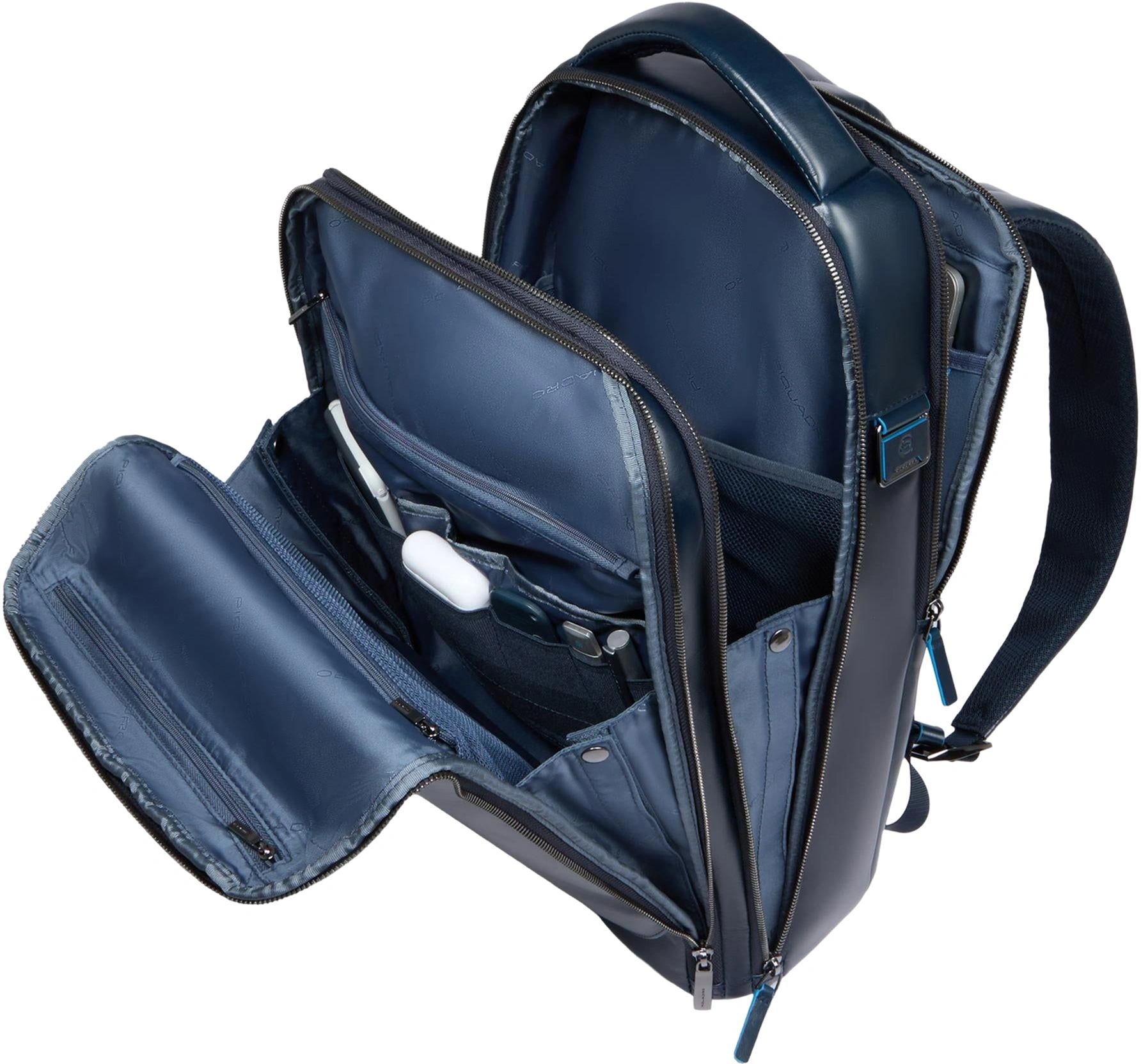 Рюкзак мужской Piquadro Blue Square CA6817B2/BLU2 синий натур.кожа — миниатюра 3