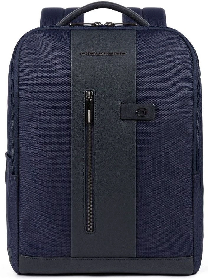 Рюкзак мужской Piquadro Brief2 CA4818BR2/BLU синий нейлон/натур.кожа — миниатюра 6