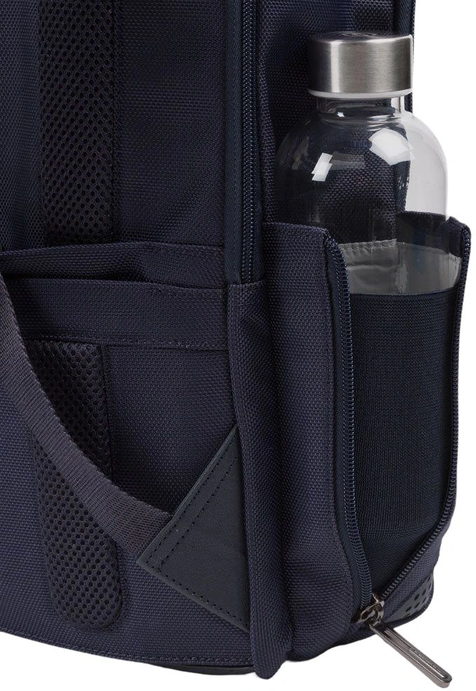 Рюкзак мужской Piquadro Brief2 CA4818BR2/BLU синий нейлон/натур.кожа — миниатюра 3