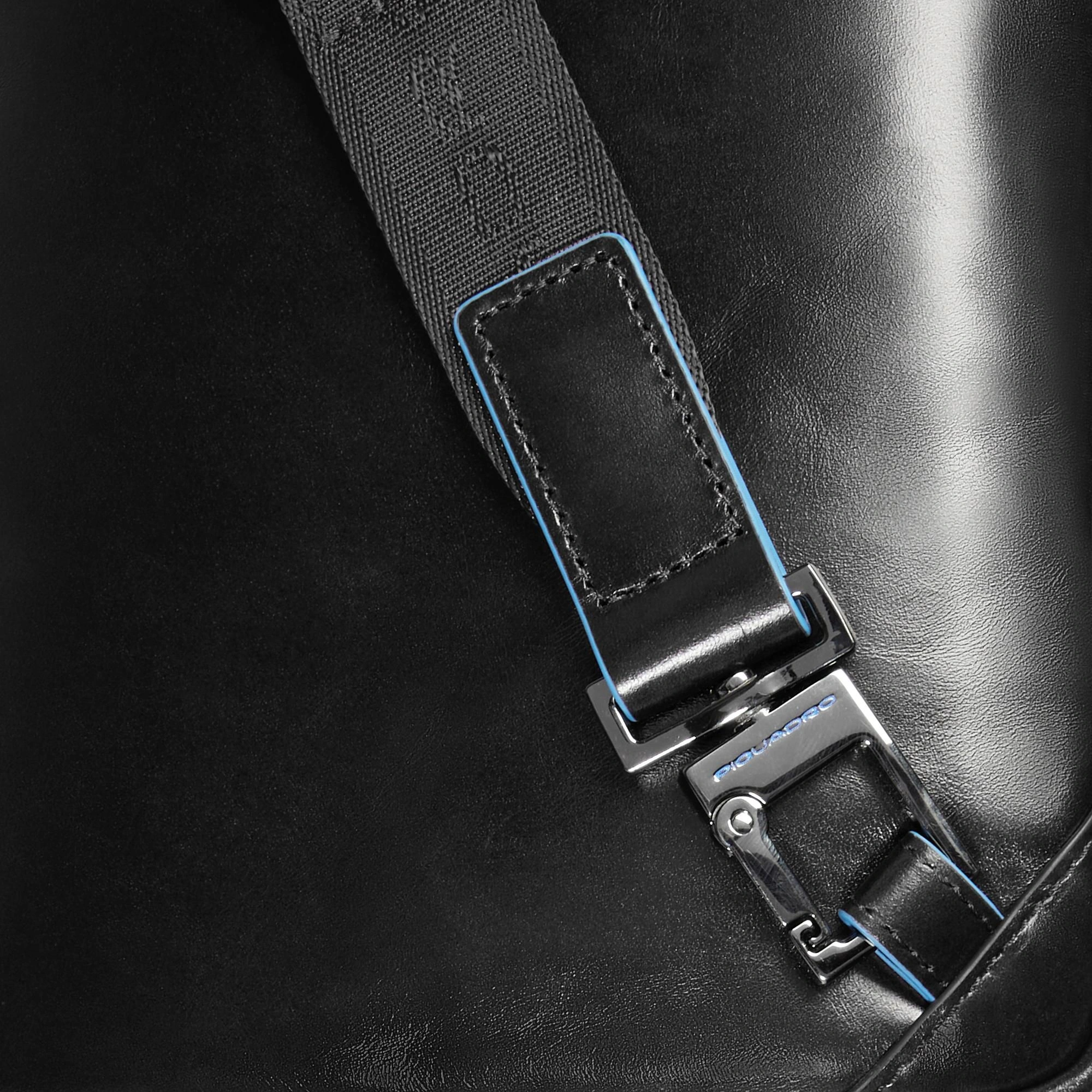 Сумка кросс-боди мужская Piquadro Blue Square CA6811B2/N черная натур.кожа — миниатюра 5