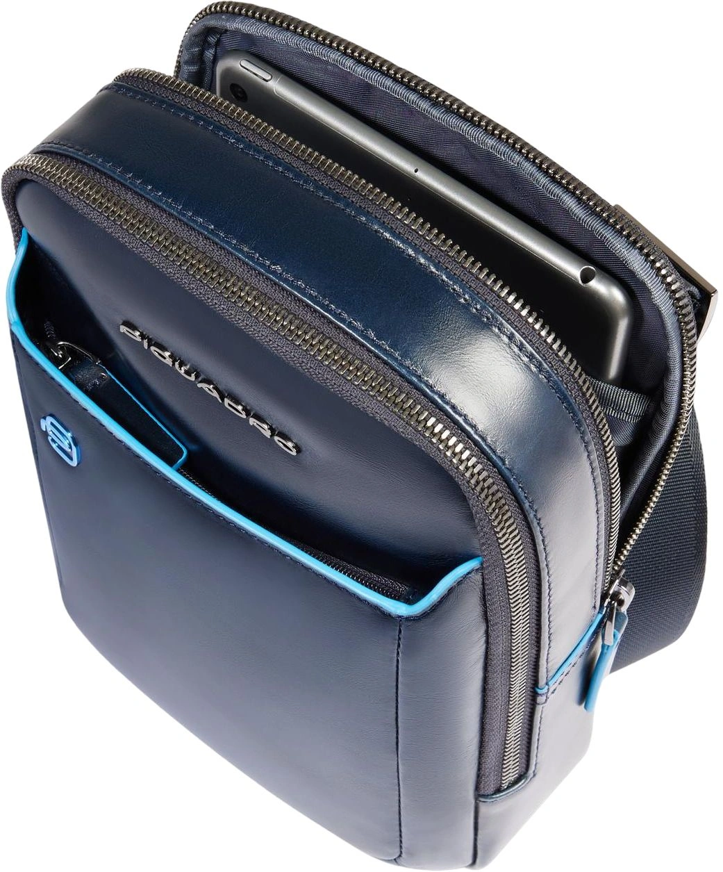 Сумка кросс-боди мужская Piquadro Blue Square CA6811B2/BLU2 синяя натур.кожа — миниатюра 3