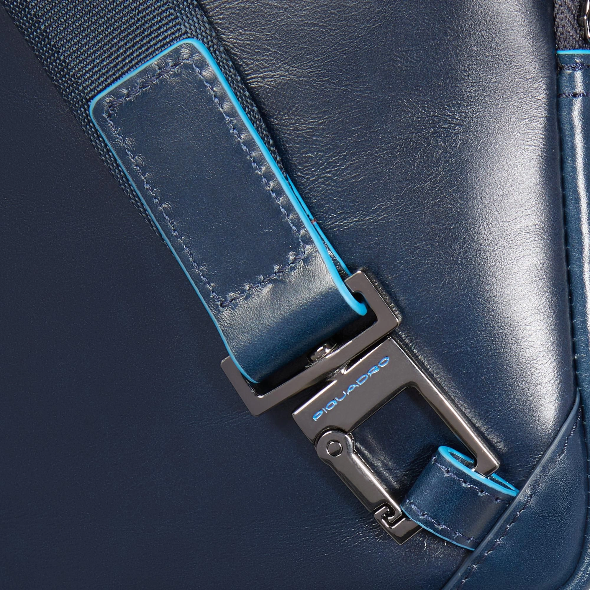 Сумка кросс-боди мужская Piquadro Blue Square CA6811B2/BLU2 синяя натур.кожа — миниатюра 5