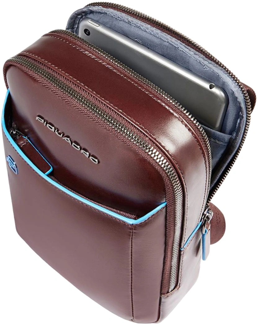 Сумка кросс-боди мужская Piquadro Blue Square CA6811B2/MO коричневая натур.кожа — миниатюра 3