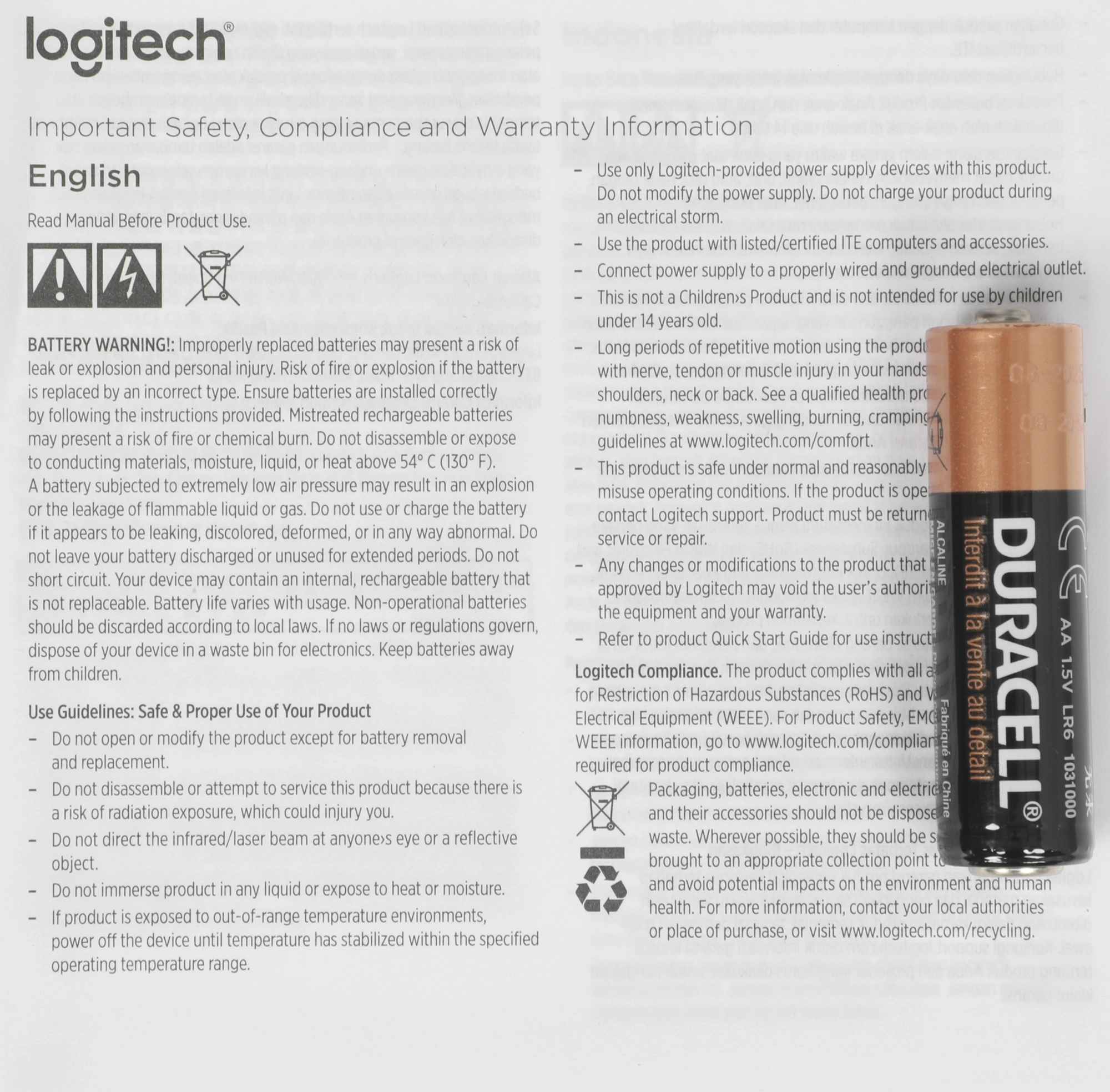 Мышь Logitech M280 черный оптическая 1000dpi беспров. USB 2but (910-004298) — миниатюра 7