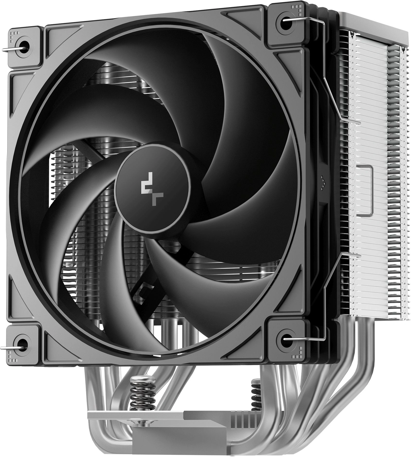 Устройство охлаждения(кулер) Deepcool AG600 нет подсветки Soc-AM5/AM4/1200/1700/1851 серебристый/черный 4-pin 29.22dB Al+Cu 260W 686gr Ret (R-AG600-BKNPMG2-G) — миниатюра 2